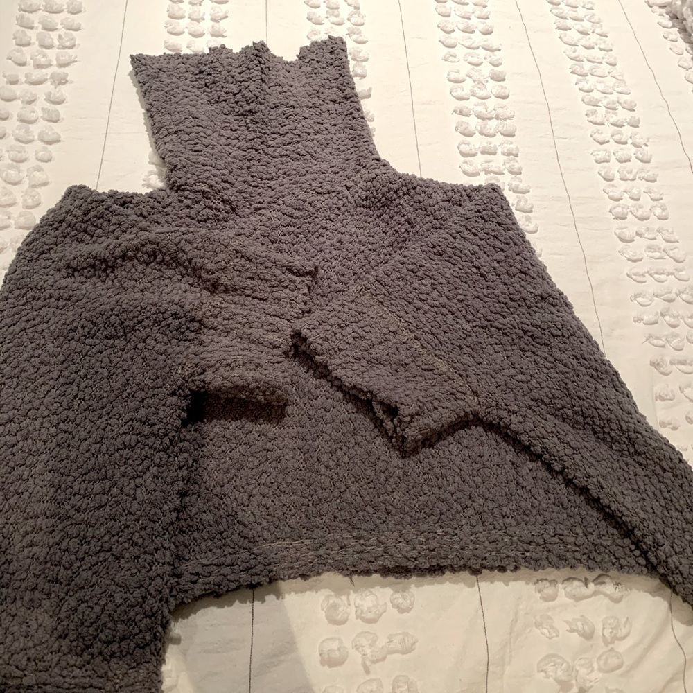 Gray soft boucle sweater